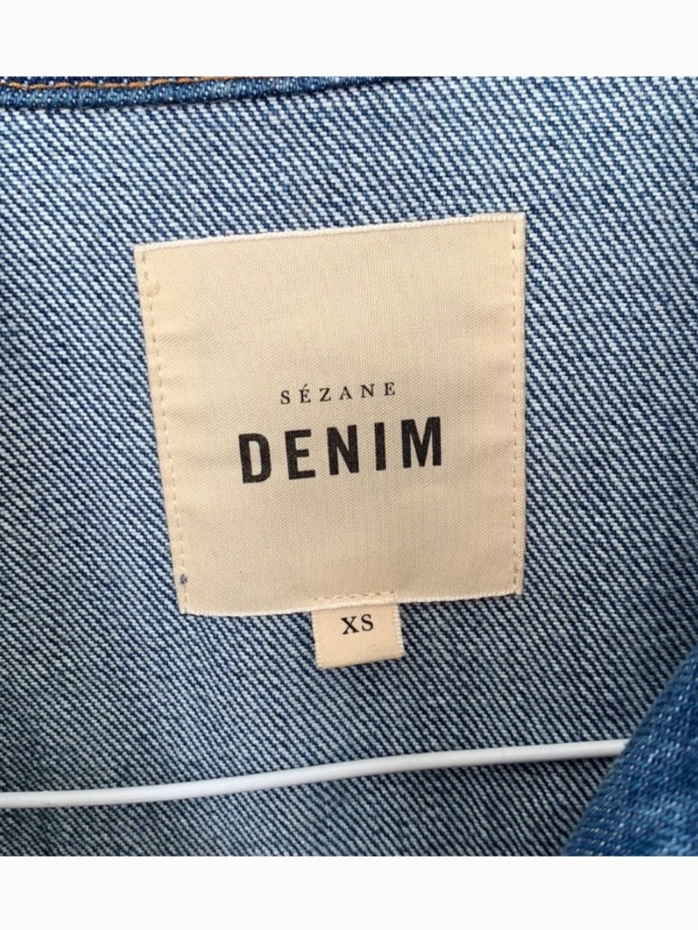 Sézane Will Jacket 100% Cotton Denim Blue XS - Picture 4 of 4